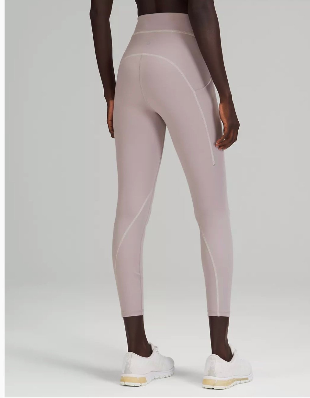Lululemon Power through high riseMauve Grey