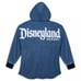 NWT Disneyland Hooded Denim Spirit Jersey Unisex Adult Size Small Oversized