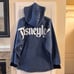 NWT Disneyland Hooded Denim Spirit Jersey Unisex Adult Size Small Oversized
