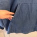 NWT Disneyland Hooded Denim Spirit Jersey Unisex Adult Size Small Oversized
