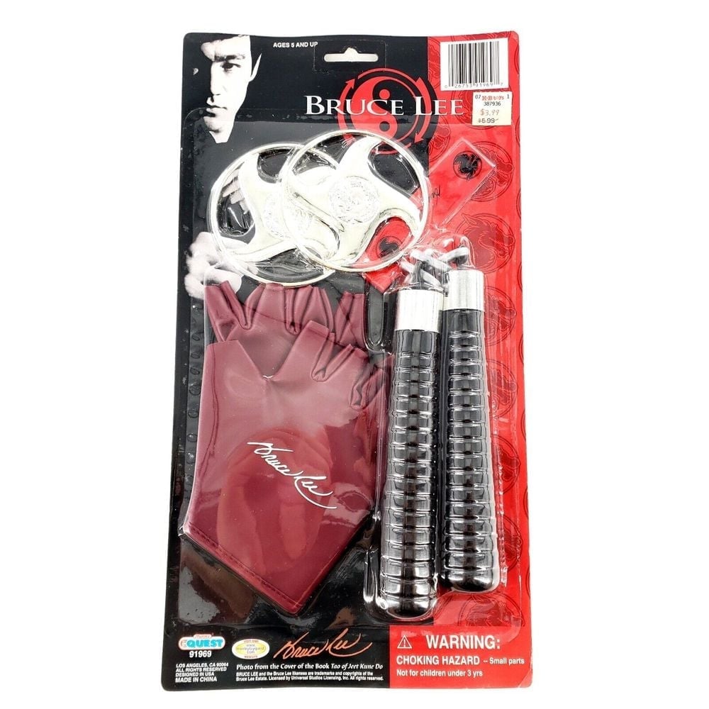 Bruce Lee Weapons Set Children's Playset Martial Arts Accessories Toy Quest New