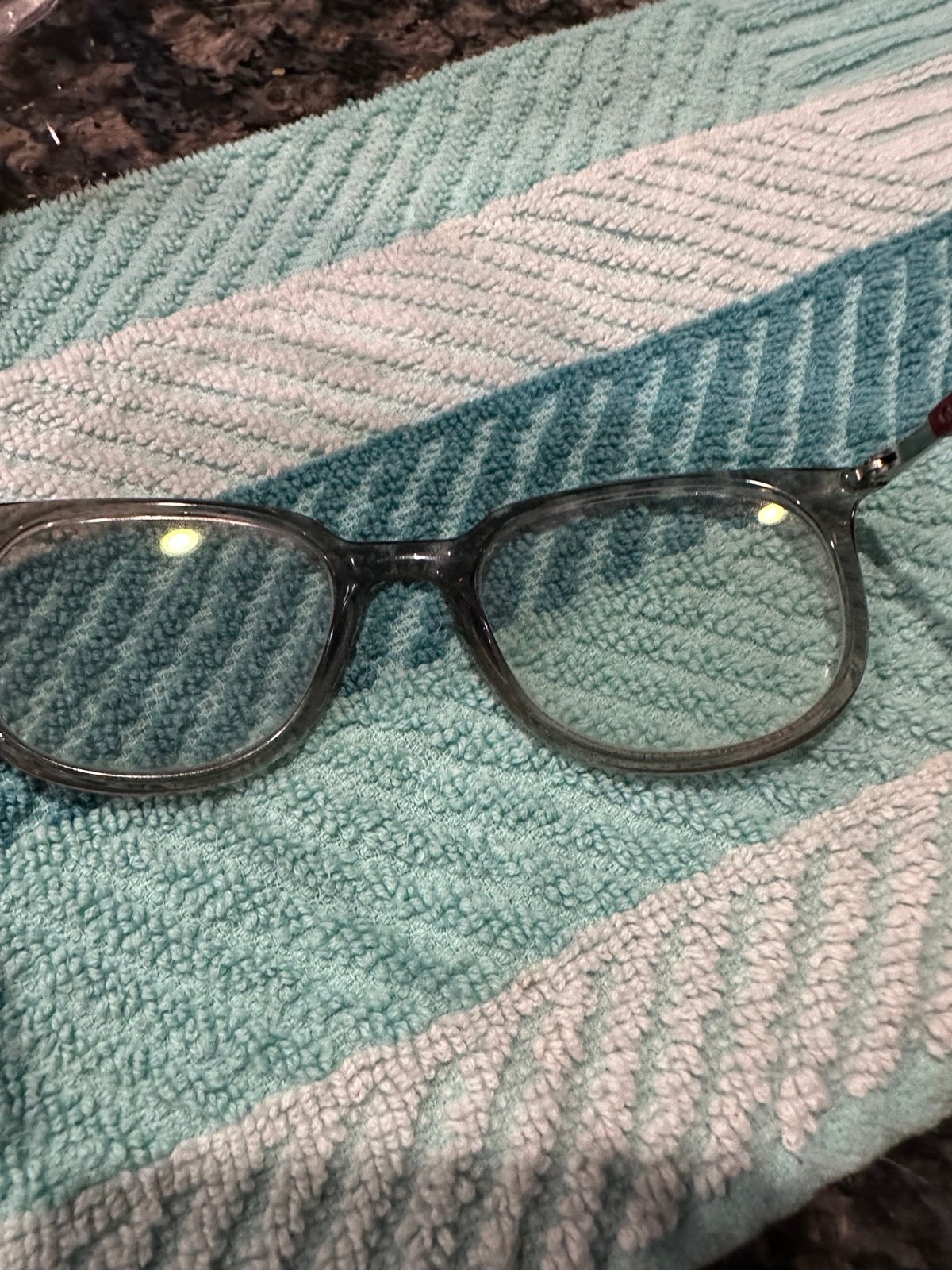 Ray ban eye glass frames red/grey