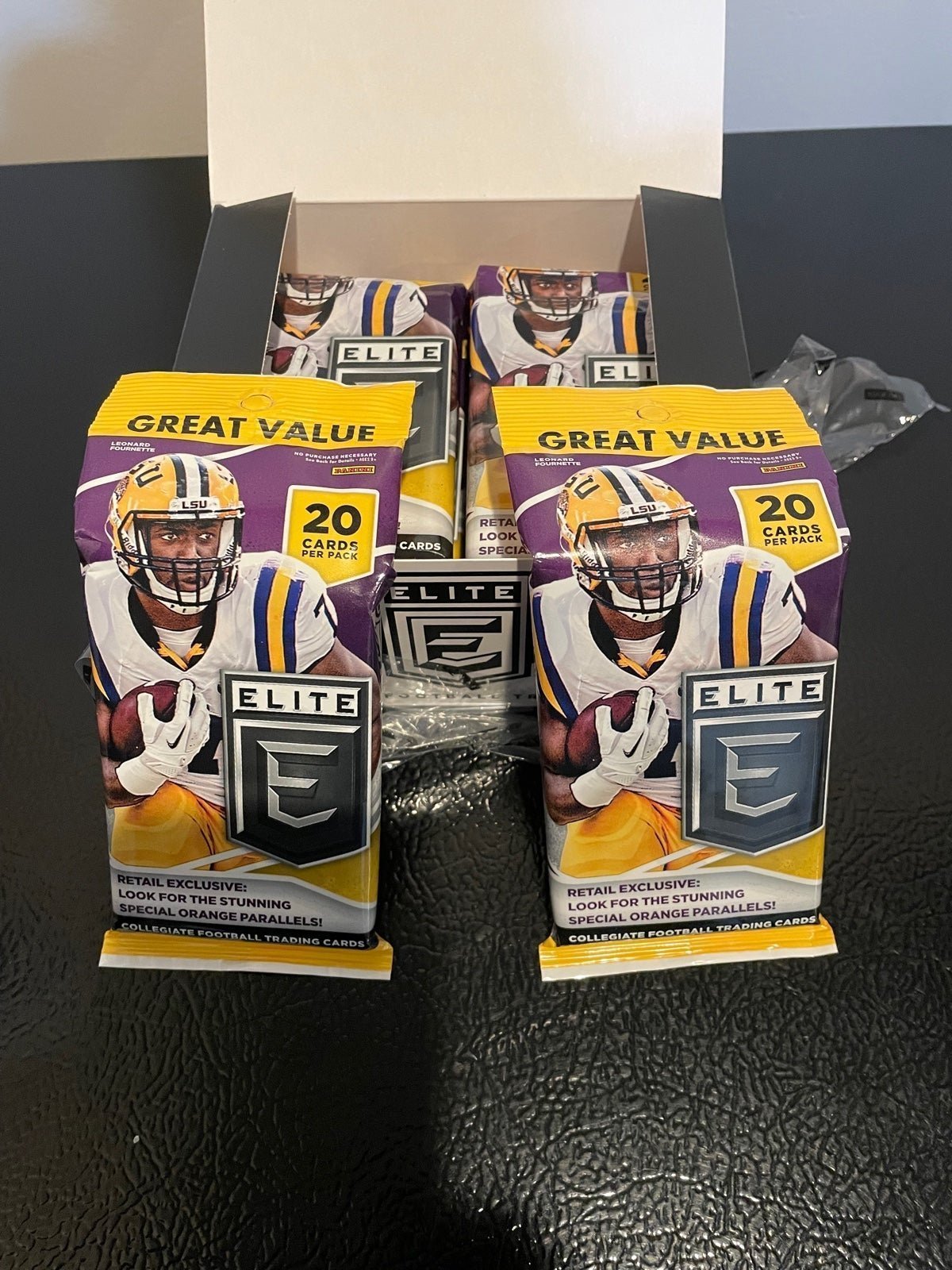 2017 Elite Collegiate Football Fat Pack Lot of 2, Factory Sealed!