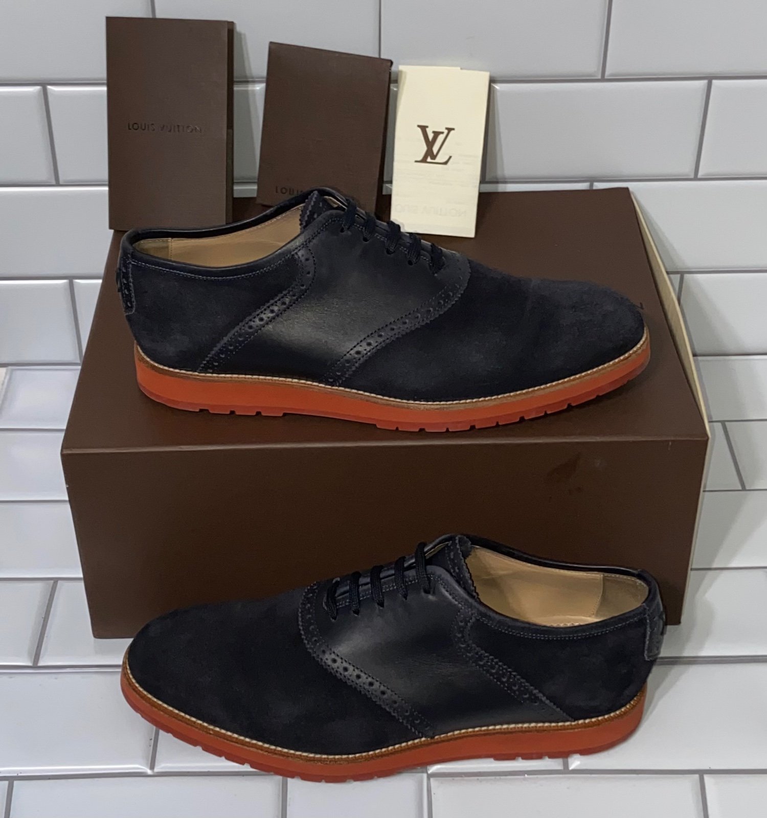 Mocassim Louis Vuitton Azul Masculino Tam. 40 Br – Peguei Bode