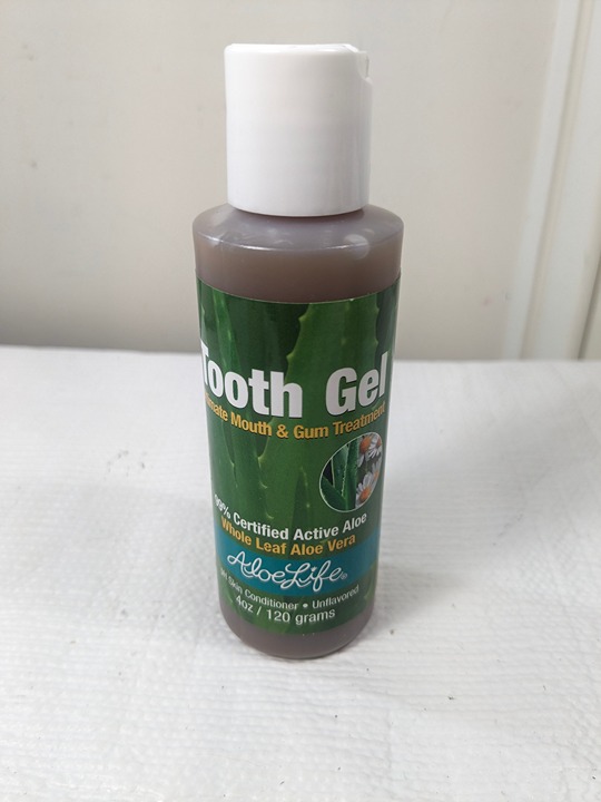 NEW Aloe Life Tooth Gel 4 oz ultimate mouth & gum treatment Unflavored aloe vera