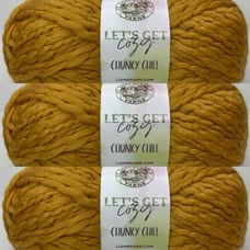 lot of 4 gold chunky chill yarn
