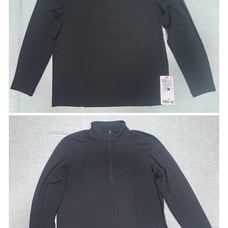 Lot of 2 lululemon mens soft jersey half zip and LS Henley Large