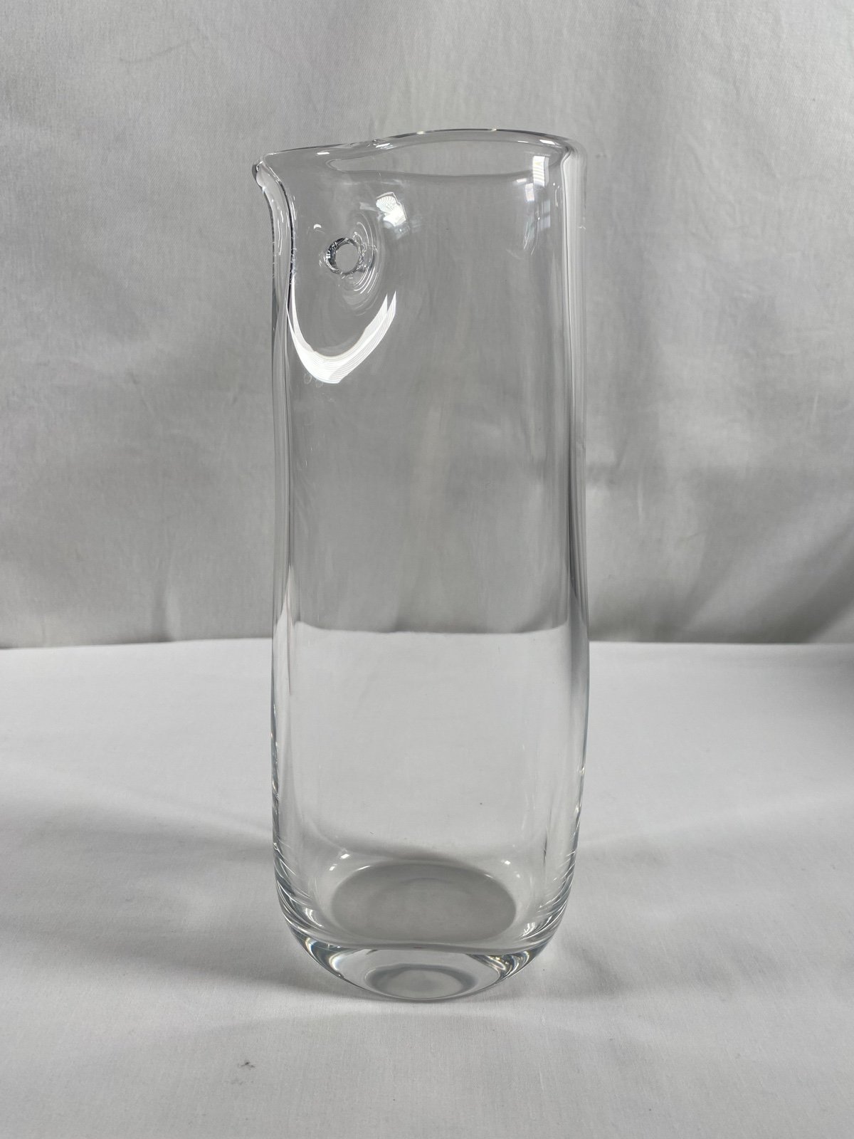 ORREFORS Nils Landberg Engraved Signed Glass Vase Pitcher 3857 #326