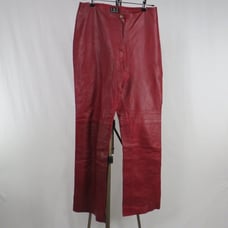INC Red Leather Pants