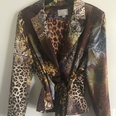 Alberto Makeli Silk Floral Jacket