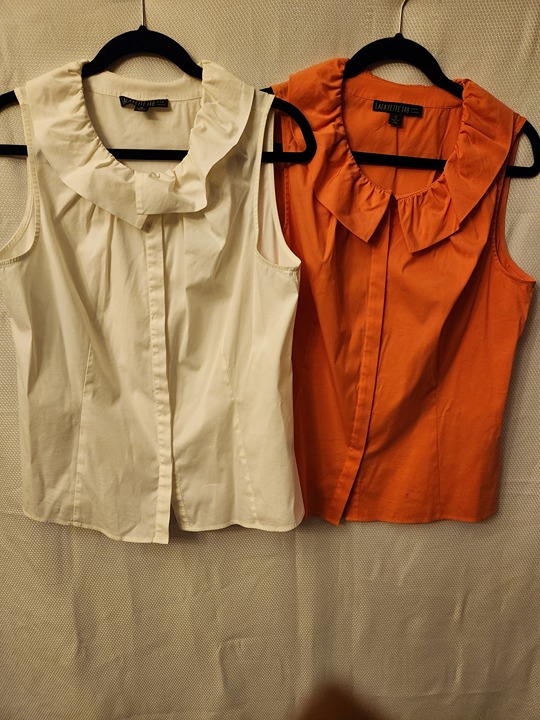 Pair of Lafyette 148 NY Sleeveless Tops Sz 12.