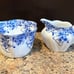 Shelley Dainty Blue Cream and Sugar Set, Vintage English Bone China