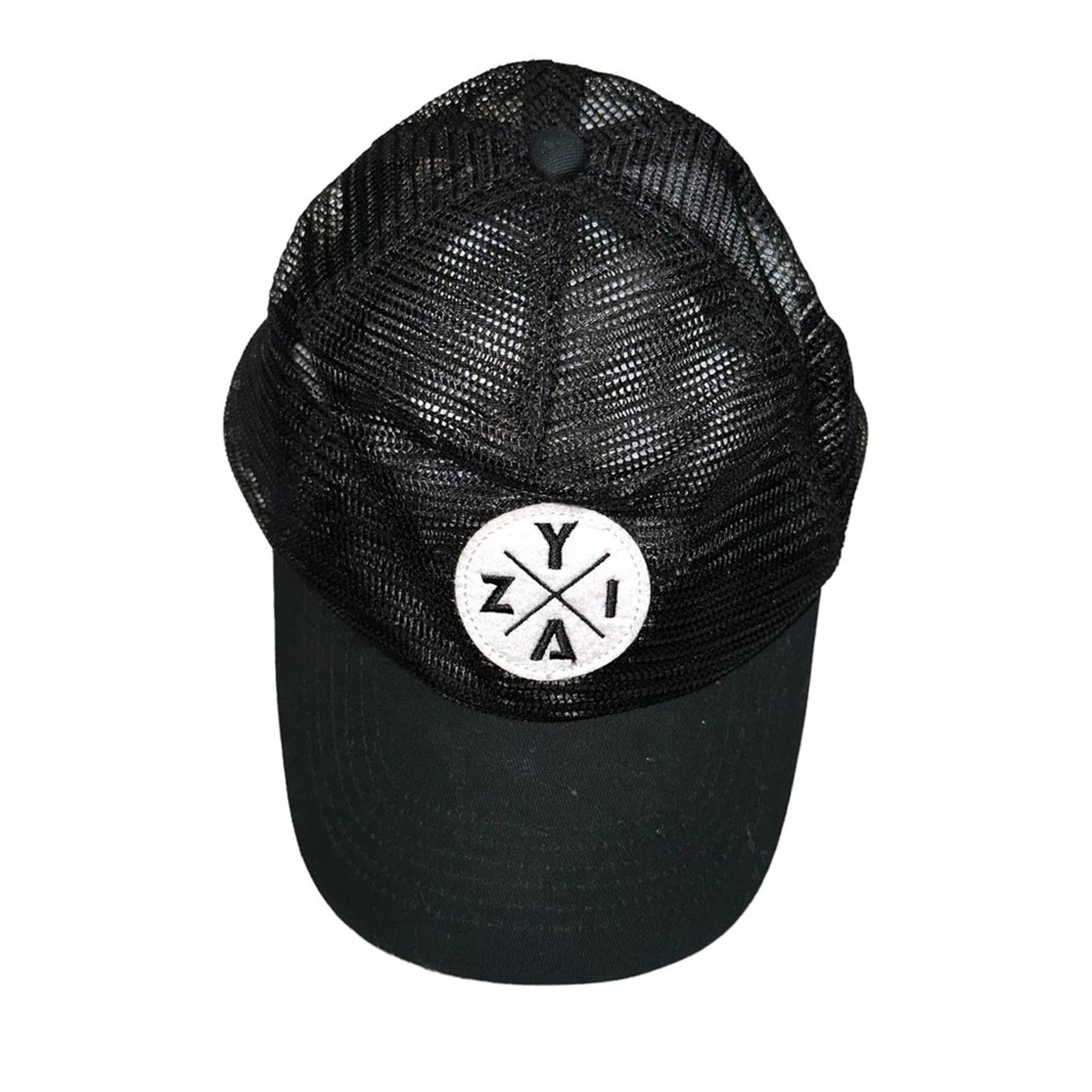 Zyia Logo Black Mesh Trucker Hat OS