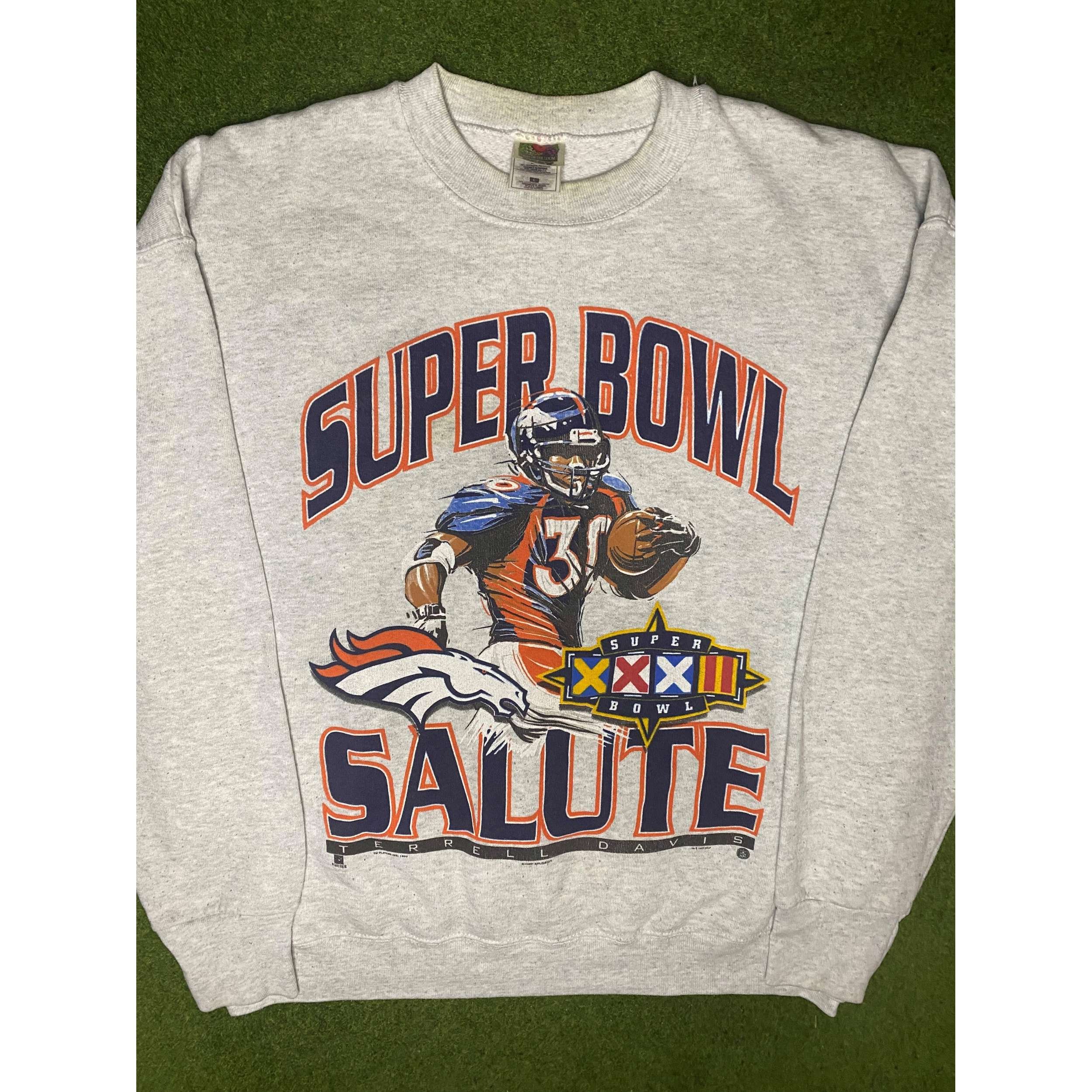 1997 Denver Broncos - Terrell Davis Super Bowl Salute - Vintage NFL Sweatshirt