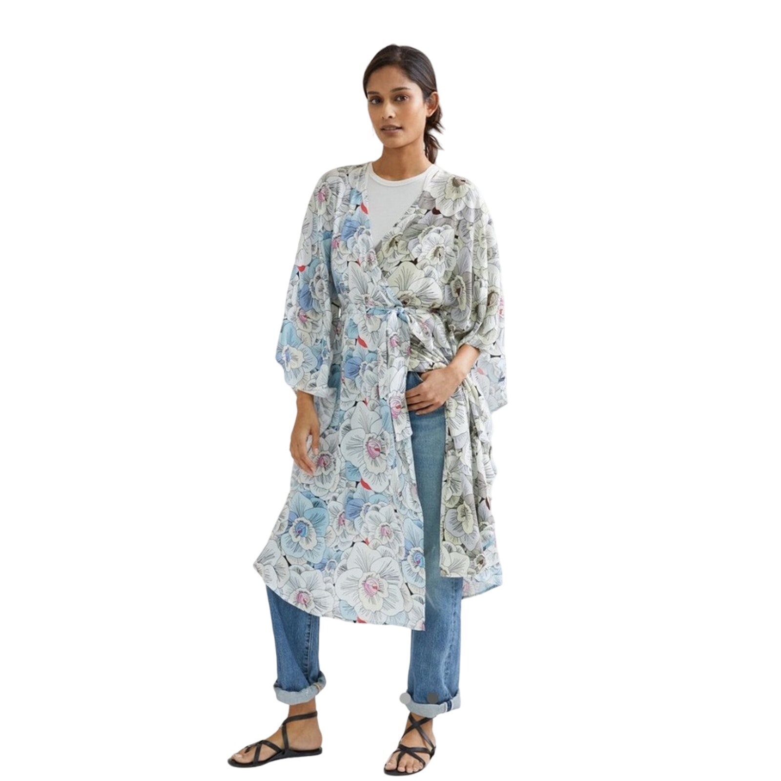 Anthropologie conditions apply kimono topper resortwear vacation 130msrp nwt OS