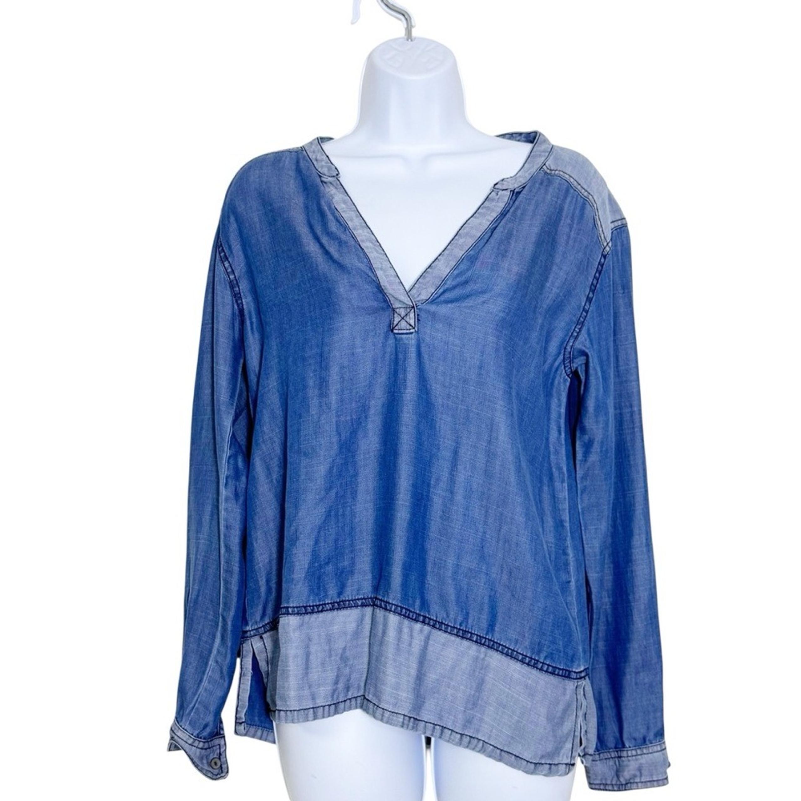 Michael Stars Blue Chambray Tunic Top size XS