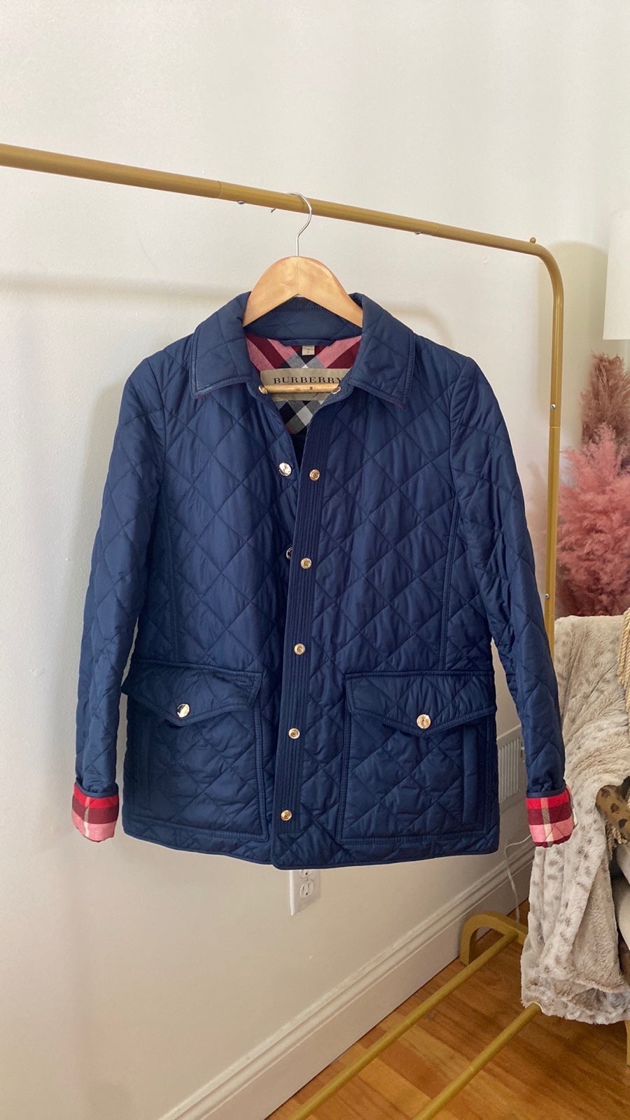 Burberry Quilted Navy Jacket