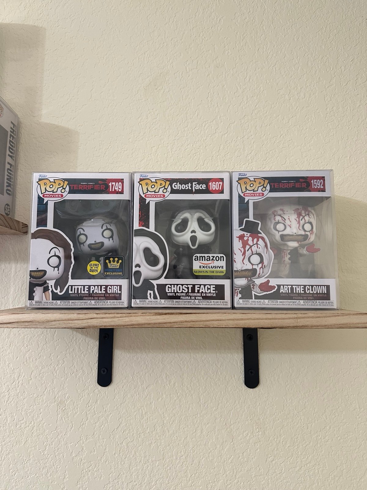 Funko Pop Horror Bundle (Little Pale Girl, Ghostface, Art The Clown)