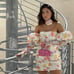 NWT! For Love & Lemons Coquette Girl Hazel Floral Romantic Mini Dress