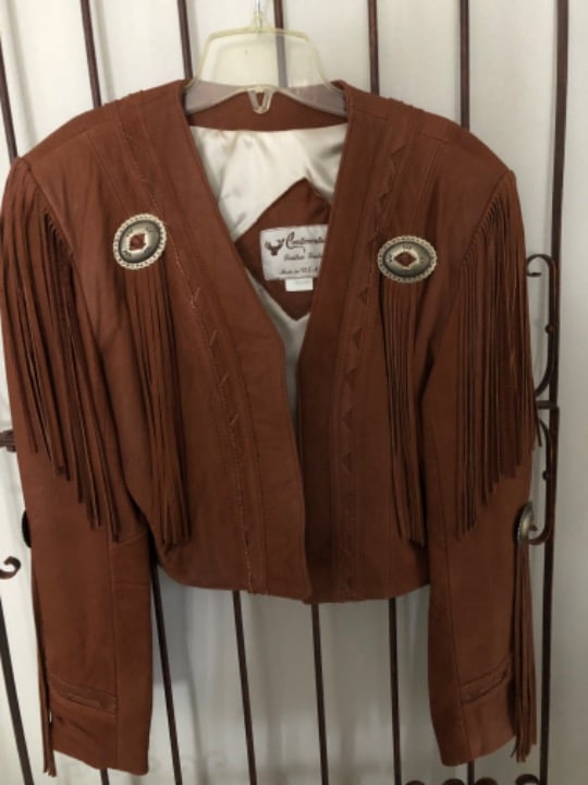 Leather Suede Fringe Jacket