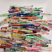 Colorful Gel Pens Lot of 112 Mixed Glitter Rainbow Assorted Most Unused