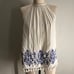 White halter blouse