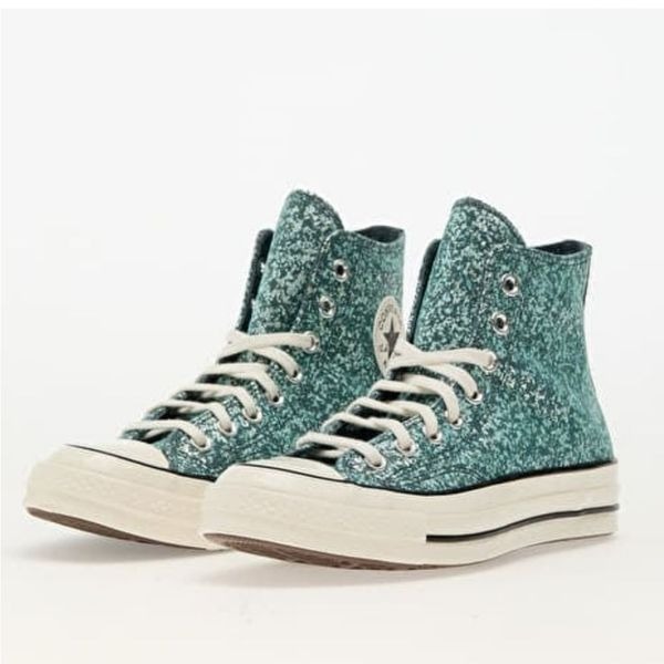 Converse Chuck 70 Glitter Hi Sneakers- Teal/Egret/Black