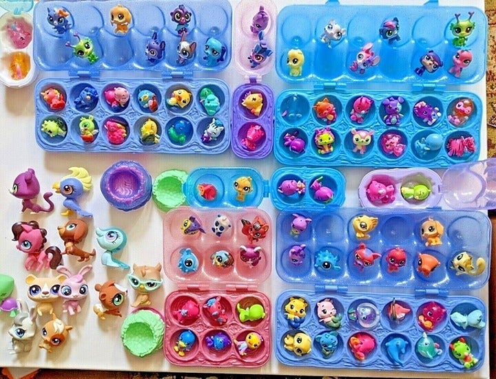 Hatchimals CollEGGtibles Lot of 83 +12 Large + Nests + Cartons- Rare+more