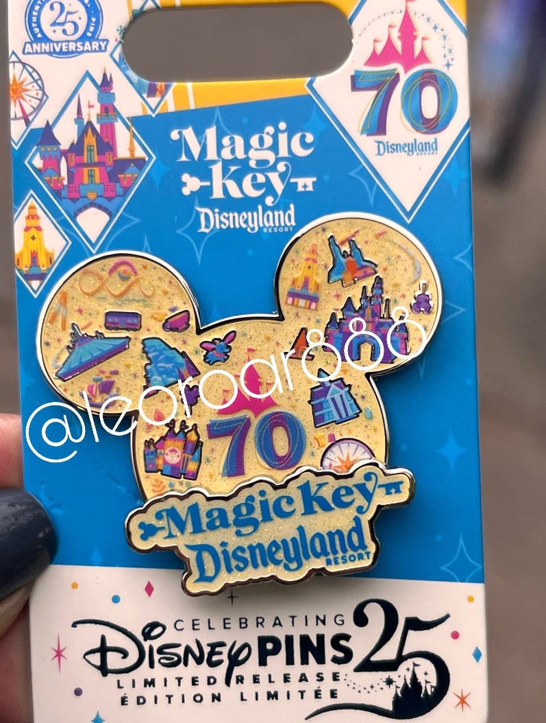 Disneyland 70th Anniversary Magic Key Pin