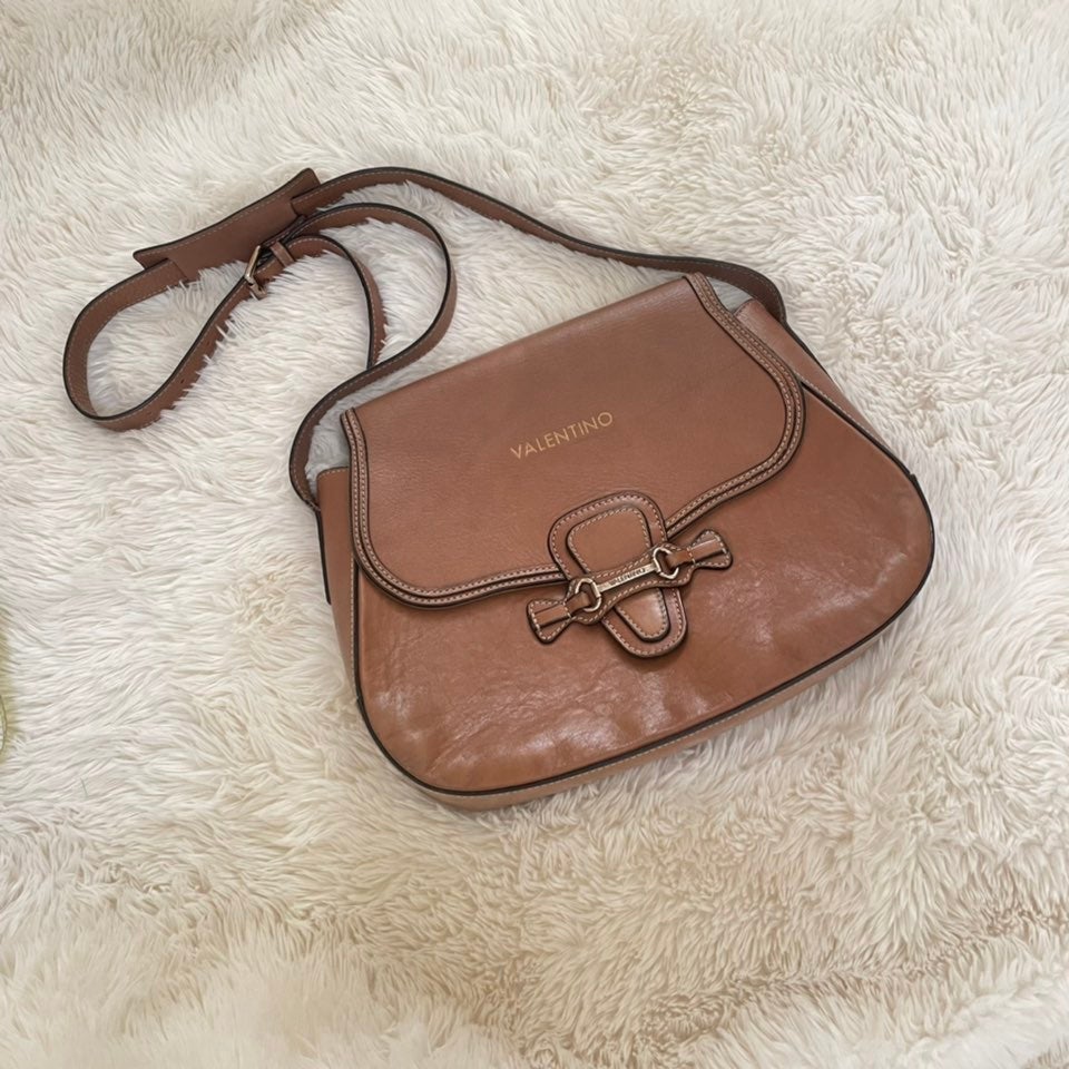 Valentino Juliette Leather Saddle Bag