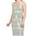 Caroline Constas Sequin Midi Sleeveless Dress Mint and White - Large