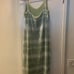 Caroline Constas Sequin Midi Sleeveless Dress Mint and White - Large