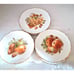 1950s Vintage Laughlin Porcelain Bavaria Germany Fruit Pattern Dessert Plates
