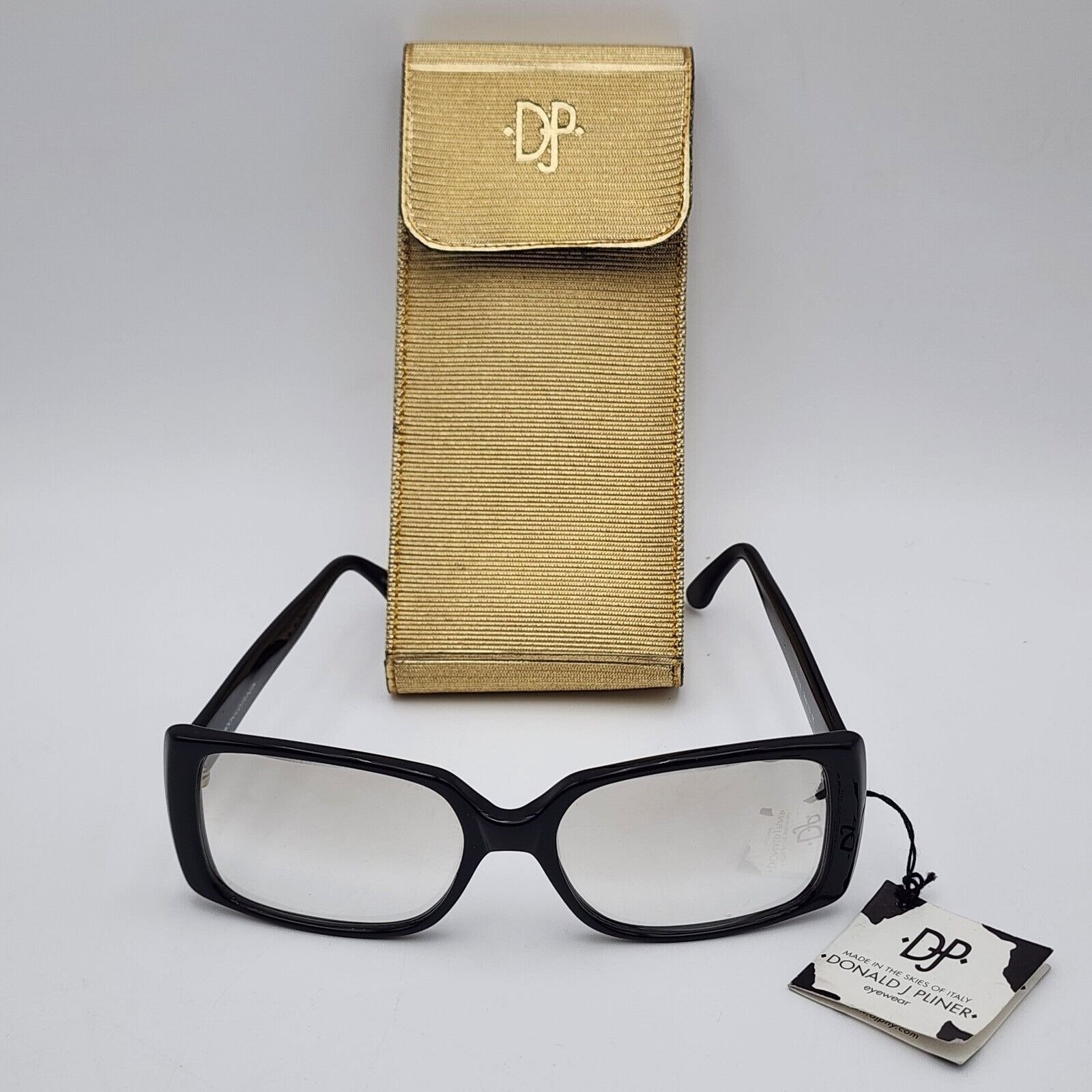 Donald J. Pliner Black Sunglasses made in Italy Style 300110 Unisex Rare