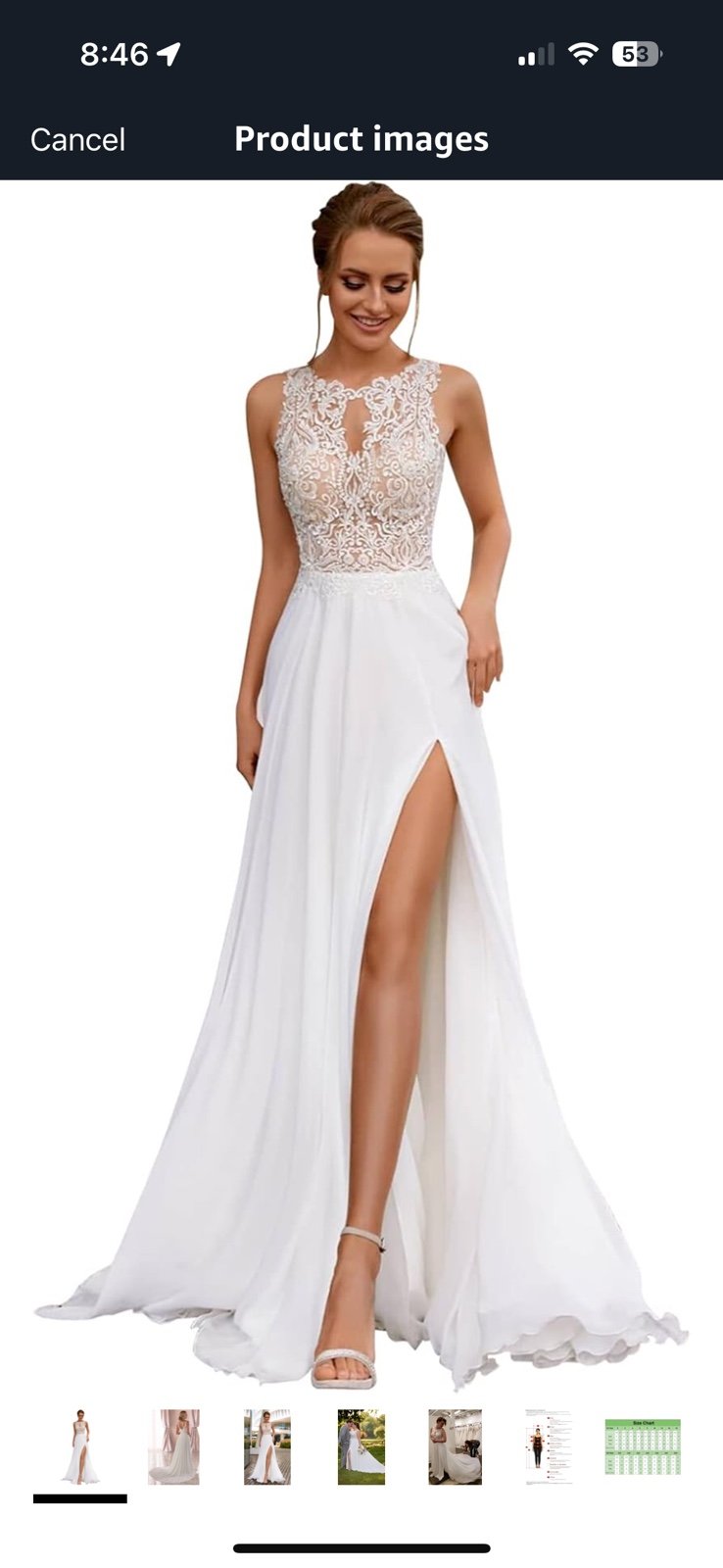 White formal dress