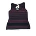 St. John Collection Santana Knit Top M Striped Sleeveless Tank Wool Rayon Multi