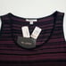 St. John Collection Santana Knit Top M Striped Sleeveless Tank Wool Rayon Multi
