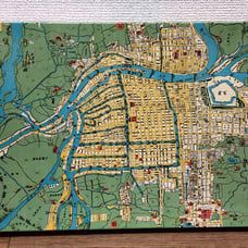National Treasure Osaka Map 1000 Piece Jigsaw Puzzle - Edo Period Osaka Map