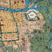 National Treasure Osaka Map 1000 Piece Jigsaw Puzzle - Edo Period Osaka Map