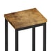 Modern Pub Table Set w/ 3 Hanging Stools - Natural/Black