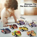 Dinosaur Toy Pull Back Cars: 6 Pack Dinosaur Toys for Kids 3-5