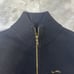 Lauren Ralph Lauren Mens Cardigan Size L Sweater Zipper Rib Knit Black