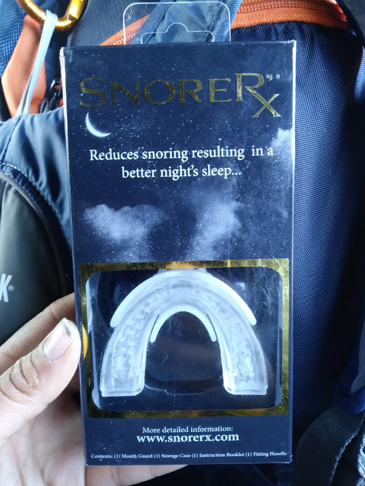 Stops snoring resulting in a better nigh
