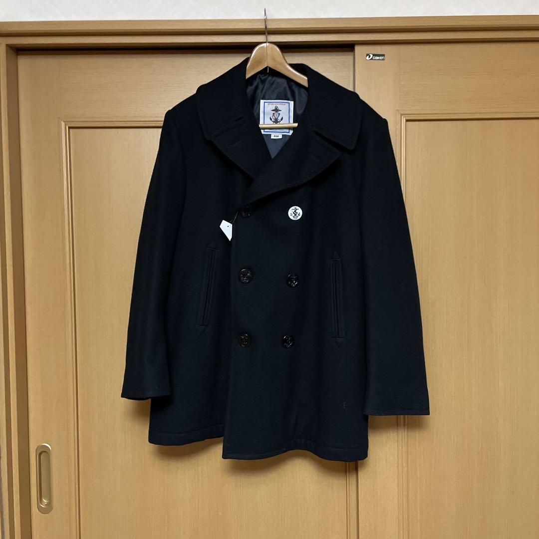 お歳暮 2025 Sterlingwear Wool Coat Navy Collection Anchor ジャケット・アウター