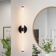 DIMMABLE BLACK BATHROOM VANITY LIGHTS FIXTURES OVER MIRROR LED 4000K INCH WALL