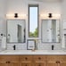DIMMABLE BLACK BATHROOM VANITY LIGHTS FIXTURES OVER MIRROR LED 4000K INCH WALL