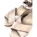 Sorel Joanie II Leather Wedge Sandals 11 Tan Suede Espadrilles Tie Travel Resort