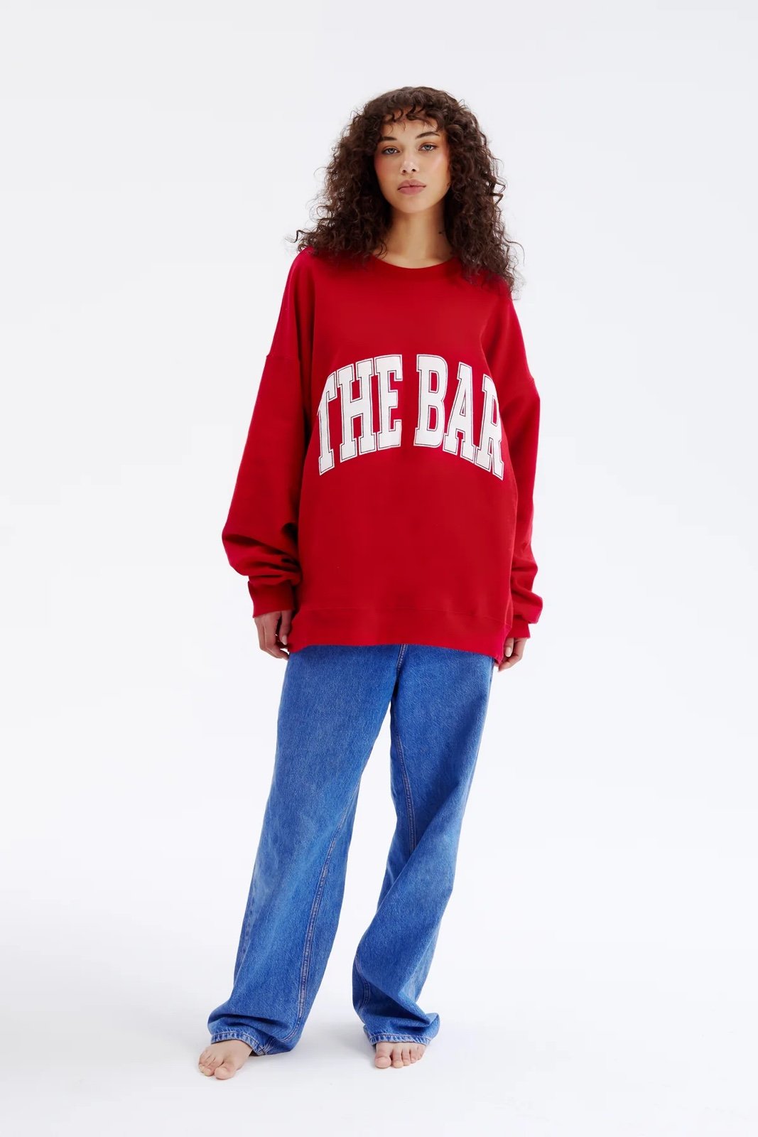 The Bar VARSITY SWEATSHIRT RUBY