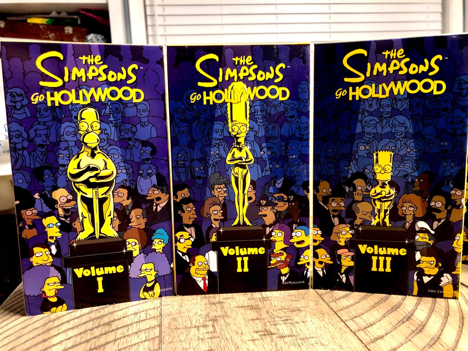 The Simpsons Go Hollywood VHS, 2000, 3-Tape Set RARE