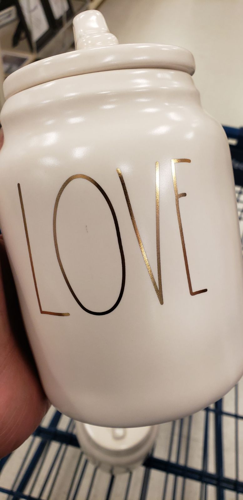 Rae Dunn love mini canister